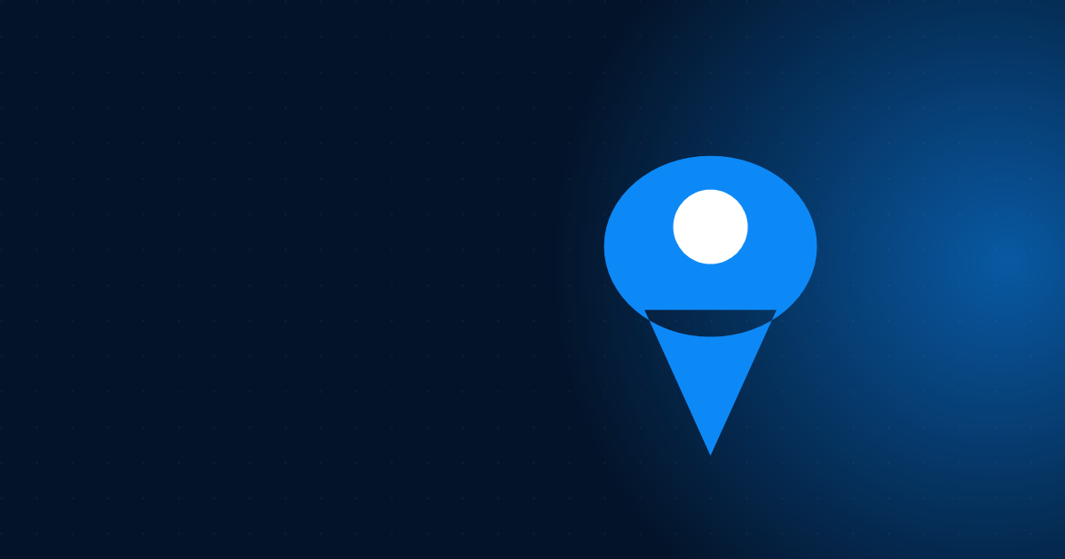 Ícone de pin de localização representando Google Meu Negócio e busca local